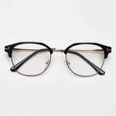 Miguel Vintage Browline Eyeglasses Frame Browline Frames Southood Black Gold